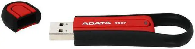 Alt view image 4 of 6 - ADATA S007 Military-Specification 16GB USB 2.0 Flash Drive (Red) AS007-16G-RRD