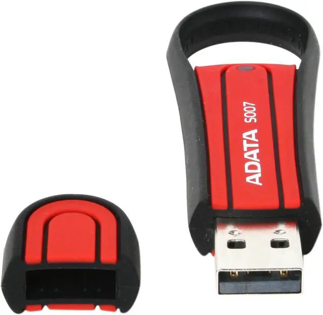 Alt view image 5 of 6 - ADATA S007 Military-Specification 16GB USB 2.0 Flash Drive (Red) AS007-16G-RRD