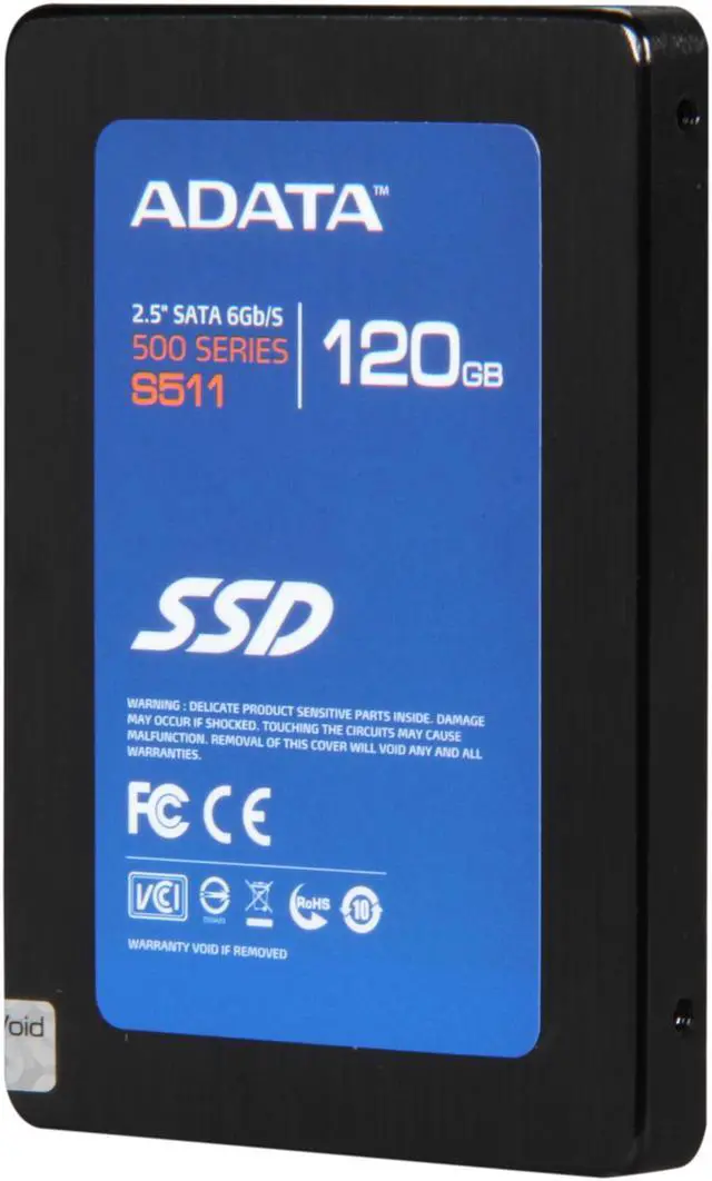 Alt view image 2 of 6 - ADATA S511 Series 2.5" 120GB SATA III MLC Internal Solid State Drive (SSD) AS511S3-120GM-C