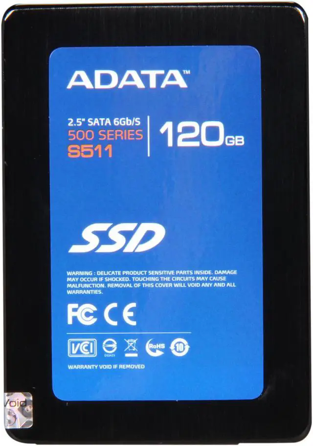 Alt view image 3 of 6 - ADATA S511 Series 2.5" 120GB SATA III MLC Internal Solid State Drive (SSD) AS511S3-120GM-C