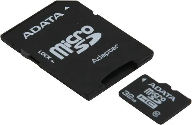 Alt view image 2 of 4 - ADATA 32GB microSDHC Flash Card with Adapter Model AUSDH32GCL10-RA1