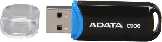 Alt view image 2 of 4 - ADATA Classic Series C906 16GB USB 2.0 Flash Drive (Black) AC906-16G-RBK