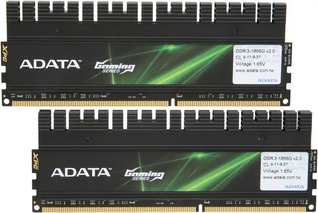 Main image of ADATA Gaming v2.0 Series 8GB (2 x 4GB) DDR3 1866 (PC3 14900) Desktop Memory Model AX3U1866GC4G9B-DG2