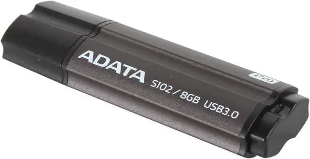 Main image of ADATA Value-Driven S102 Pro Effortless Upgrade 8GB USB 3.0 Flash Drive (Gray) AS102P-8G-RGY