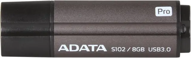 Alt view image 2 of 5 - ADATA Value-Driven S102 Pro Effortless Upgrade 8GB USB 3.0 Flash Drive (Gray) AS102P-8G-RGY