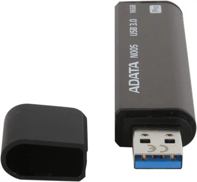 Alt view image 4 of 5 - ADATA N005 Pro 16GB USB 3.0 Flash Drive (Gray) AN005P-16G-CGY