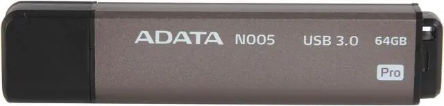 Alt view image 2 of 5 - ADATA N005 Pro 64GB USB 3.0 Flash Drive (Gray) AN005P-64G-CGY