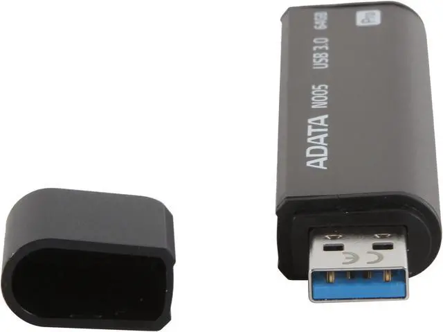 Alt view image 4 of 5 - ADATA N005 Pro 64GB USB 3.0 Flash Drive (Gray) AN005P-64G-CGY