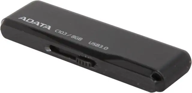 Main image of ADATA Classic Series C103 8GB USB 3.0 Flash Drive (Black) AC103-8G-RBK