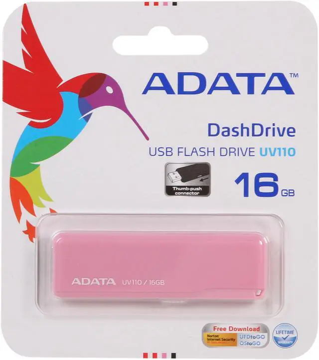Alt view image 5 of 5 - ADATA UV110 16GB USB 2.0 Flash Drive AUV110-16G-RPK