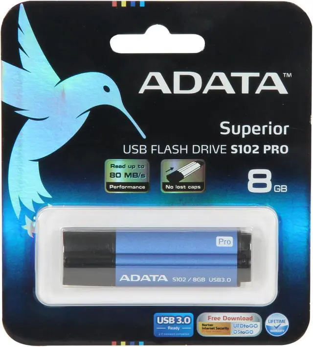 Alt view image 5 of 5 - ADATA S102 Pro 8GB USB 3.0 Flash Drive AS102P-8G-RBL