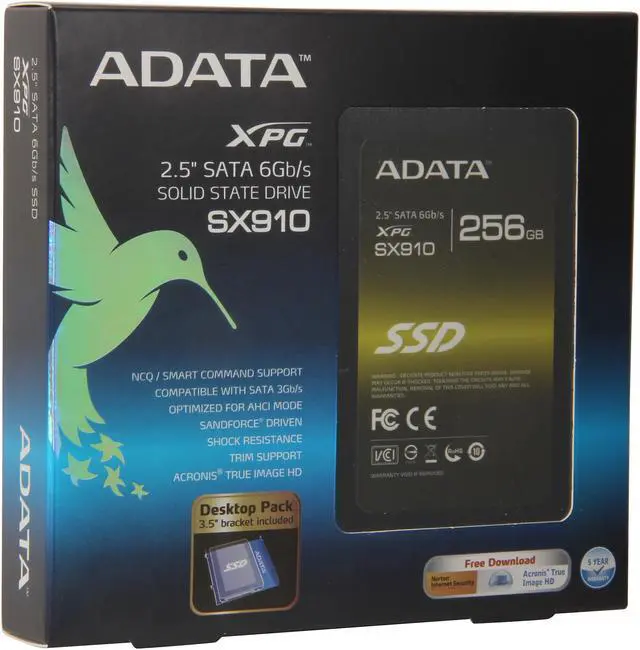 Alt view image 6 of 6 - XPG SX910 2.5" 256GB SATA III MLC Internal Solid State Drive (SSD) ASX910S3-256GM-C