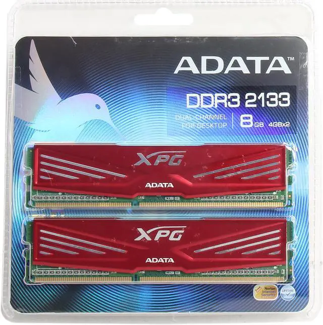Alt view image 3 of 3 - XPG V1.0 8GB (2 x 4GB) DDR3 2133 (PC3 17000) Desktop Memory Model AX3U2133XW4G10-2X