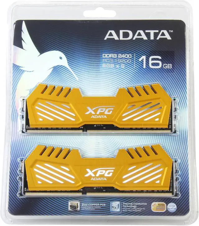 Alt view image 3 of 3 - XPG V2 16GB (2 x 8GB) DDR3 2400 (PC3 19200) Desktop Memory Model AX3U2400W8G11-DGV