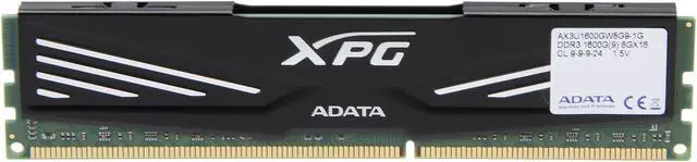 Alt view image 2 of 3 - XPG V1.0 8GB DDR3 1600 (PC3 12800) Desktop Memory Model AX3U1600GW8G9-1G