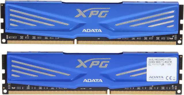 XPG V1.0 16GB (2 x 8GB) DDR3 1600 (PC3 12800) Desktop Memory Model