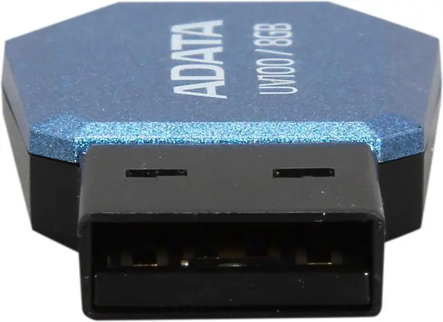 Alt view image 4 of 6 - ADATA DashDrive UV100 8GB Slim Bevelled USB 2.0 Flash Drive AUV100-8G-RBL