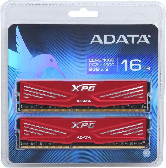 XPG V1.0 16GB (2 x 8GB) DDR3 1866 (PC3 14900) Desktop Memory Model  AX3U1866W8G10-DR - Newegg.com