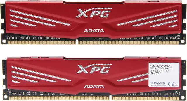Alt view image 2 of 3 - XPG V1.0 8GB (2 x 4GB) DDR3 1600 (PC3 12800) Desktop Memory Model AX3U1600C4G9-DR
