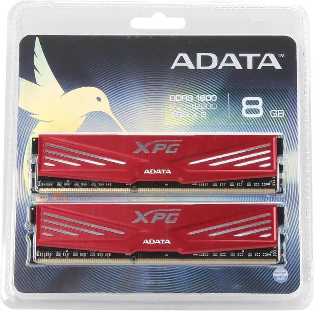 Alt view image 3 of 3 - XPG V1.0 8GB (2 x 4GB) DDR3 1600 (PC3 12800) Desktop Memory Model AX3U1600C4G9-DR