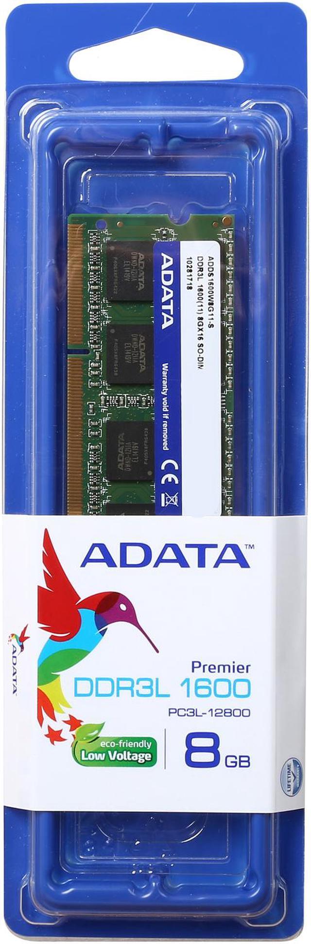 ADATA 8GB 204-Pin DDR3 SO-DIMM DDR3L 1600 (PC3L 12800