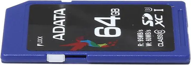 Alt view image 2 of 4 - ADATA Premier Pro 64GB Secure Digital Extended Capacity (SDXC) Flash Card Model ASDX64GUI3CL10-R