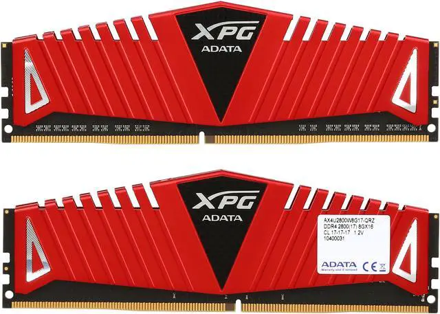 Alt view image 2 of 3 - XPG Z1 32GB (4 x 8GB) DDR4 2800 (PC4 22400) Desktop Memory Model AX4U2800W8G17-QRZ