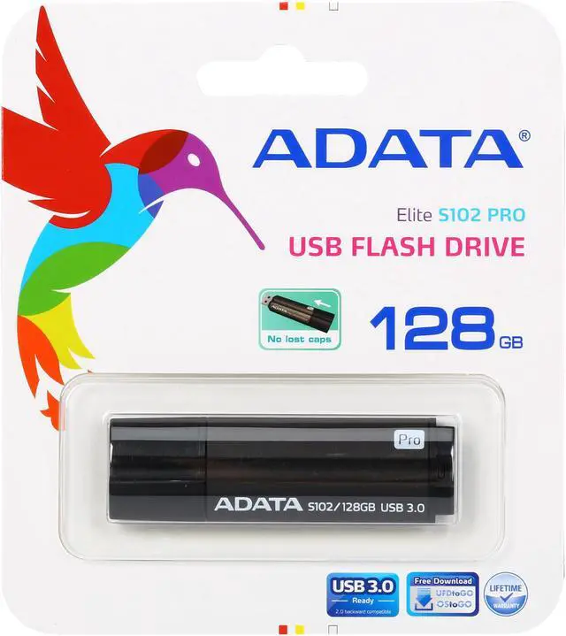 Alt view image 5 of 5 - ADATA 128GB S102 Pro Advanced USB 3.0 Flash Drive, Speed Up to 100MB/s (AS102P-128G-RGY)