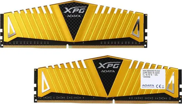 XPG 8GB (2 x 4GB) DDR4 3200 (PC4 25600) Desktop Memory - Gold