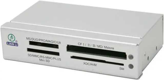 Alt view image 4 of 6 - LIAN LI CR-25A 20-in-1 USB 2.0 Aluminum Card Reader