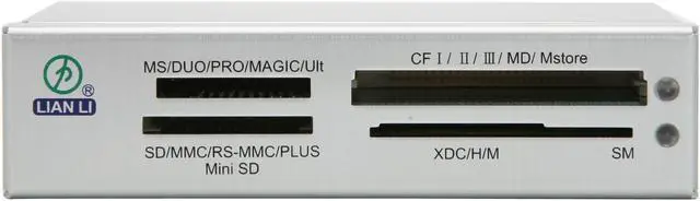 Alt view image 5 of 6 - LIAN LI CR-25A 20-in-1 USB 2.0 Aluminum Card Reader