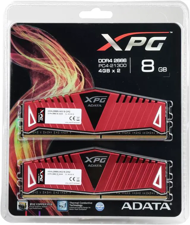 XPG Z1 8GB (2 x 4GB) DDR4 2666 (PC4 21300) Desktop Memory Model