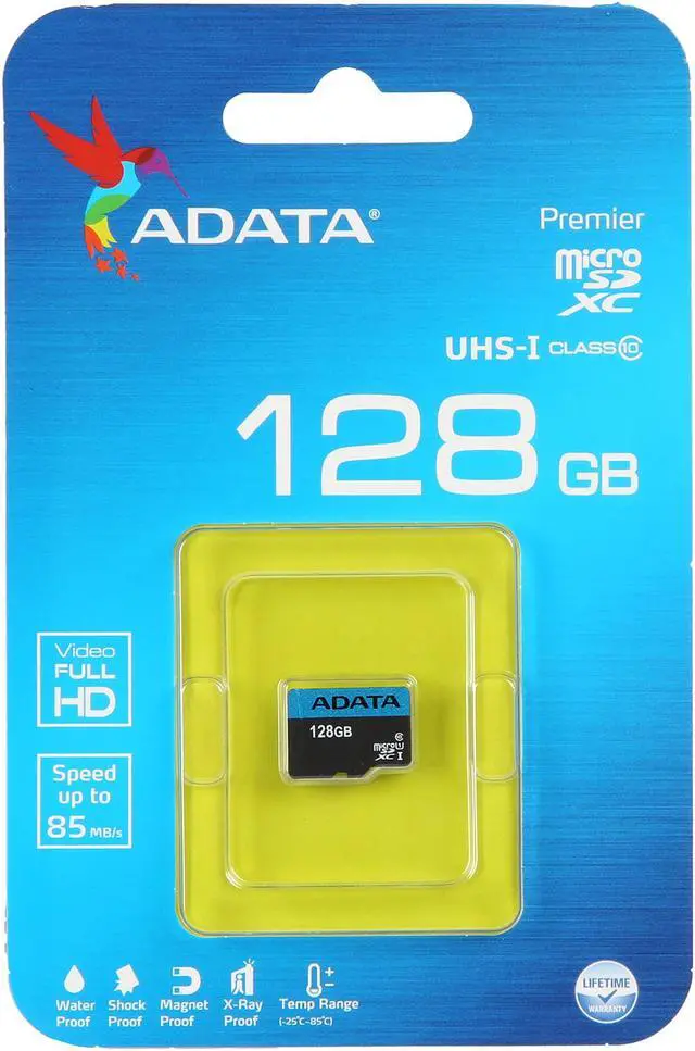 Alt view image 3 of 3 - ADATA 128GB Premier microSDXC UHS-I / Class 10 Memory Card without Adapter, Speed Up to 85MB/s (AUSDX128GUICL10 85-R)