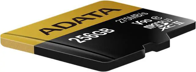 Alt view image 2 of 4 - Adata 256GB Premier ONE microSDXC UHS-II / U3 Class 10 Memory Card with SD Adapter, Speed Up to 275MB/s (AUSDX256GUII3CL10-CA1)