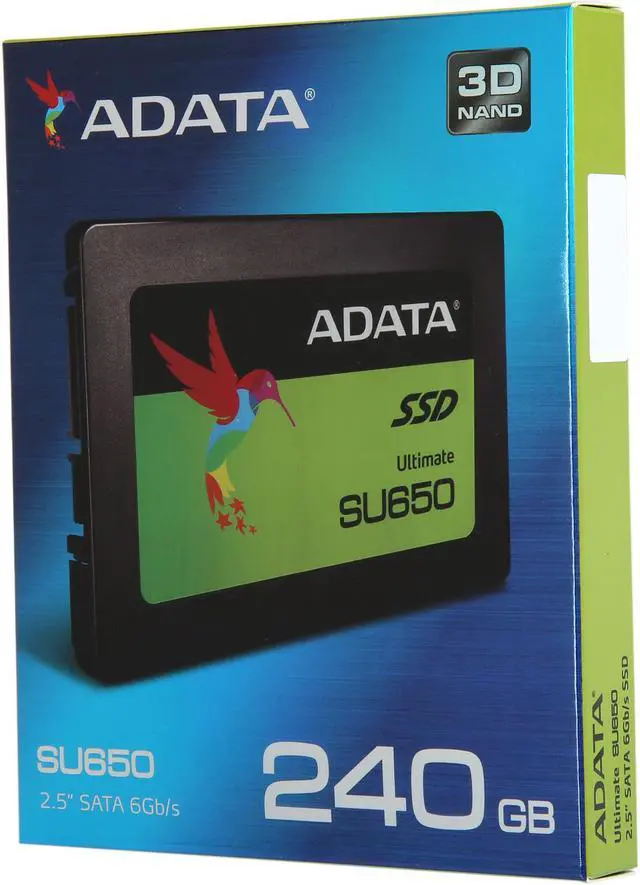 Alt view image 4 of 4 - ADATA Ultimate SU650 2.5" 240GB SATA III 3D NAND Internal Solid State Drive (SSD) ASU650SS-240GT-C