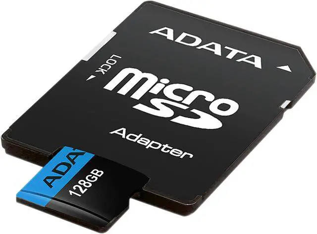Alt view image 4 of 5 - ADATA 128GB Premier microSDXC UHS-I / Class 10 V10 A1 Memory Card with SD Adapter, Speed Up to 100MB/s (AUSDX128GUICL10A1-RA1)