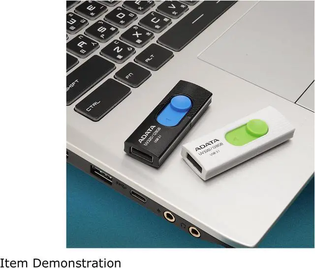 Alt view image 4 of 7 - ADATA 128GB UV320 USB 3.1 Flash Drive (AUV320-128G-RBKBL)