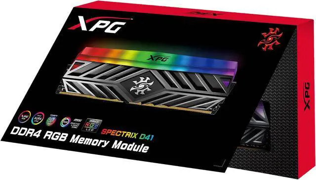 Alt view image 6 of 6 - XPG SPECTRIX D41 16GB (2 x 8GB) DDR4 2666 (PC4 21300) Desktop Memory Model AX4U266638G16-DT41