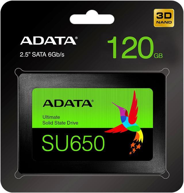 Alt view image 6 of 6 - ADATA Ultimate SU650 2.5" 120GB SATA III 3D NAND Internal Solid State Drive (SSD) ASU650SS-120GT-R