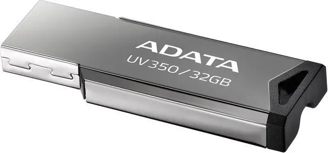 Alt view image 3 of 3 - ADATA 32GB UV350 USB 3.2 Gen 1 Flash Drive (AUV350-32G-RBK)
