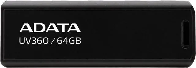 Main image of ADATA 64GB UV360 USB 3.2 Gen 1 Flash Drive (AUV360-64G-RBK)
