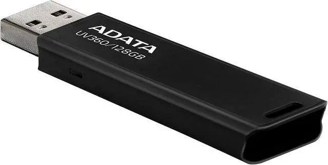 Alt view image 4 of 5 - ADATA 128GB UV360 USB 3.2 Gen 1 Flash Drive (AUV360-128G-RBK)