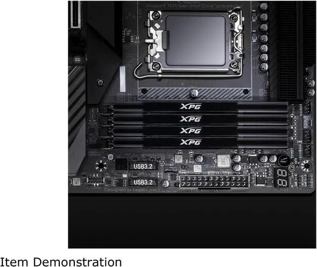 Alt view image 8 of 11 - XPG LANCER 32GB (2 x 16GB) 288-Pin PC RAM DDR5 5200 (PC5 41600) Desktop Memory Model AX5U5200C3816G-DCLABK