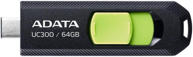 ADATA 64GB UC300 Type-C USB 3.2 Gen1 Flash Drive, Speed Up to 100MB/s  (ACHO-UC300-64G-RBK/GN)