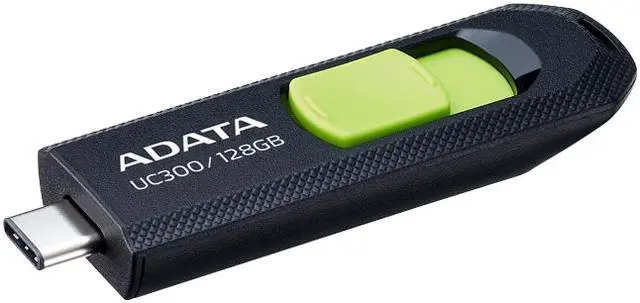 Alt view image 2 of 2 - ADATA 128GB UC300 Type-C USB 3.2 Gen1 Flash Drive, Speed Up to 100MB/s (ACHO-UC300-128G-RBK/GN)