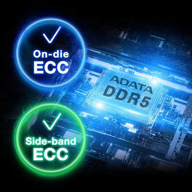 Alt view image 9 of 10 - ADATA XPG 64GB (1x64GB) ECC Registered DDR5 5600 (PC5 44800) Memory Model AD5R560064G40-SHYA