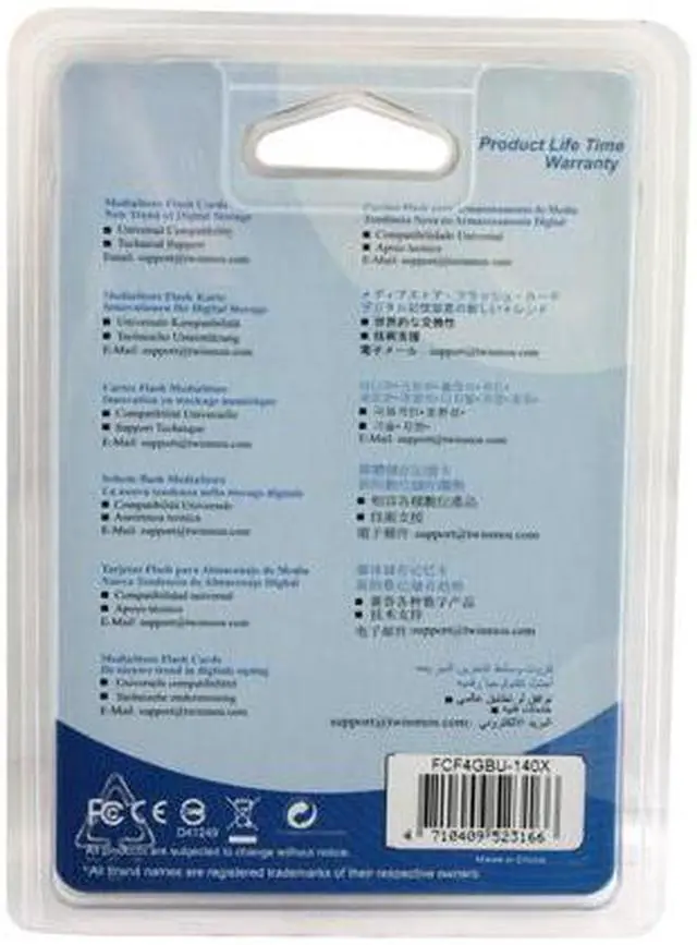 Alt view image 2 of 2 - TwinMOS Ultra-X 4GB Compact Flash (CF) Flash Card Model FCF4GBU-140X