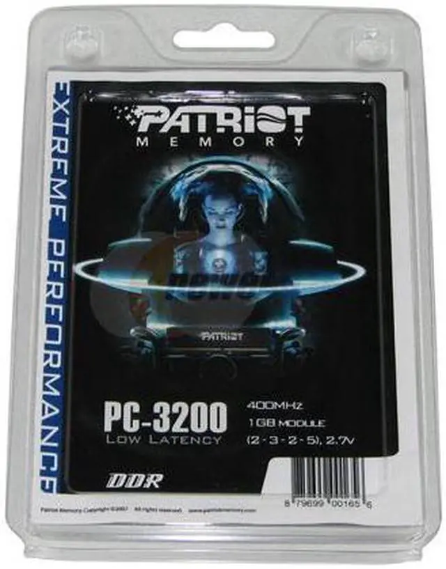 Alt view image 2 of 2 - Patriot 1GB DDR 400 (PC 3200) Desktop Memory Model PEP1G3200LL