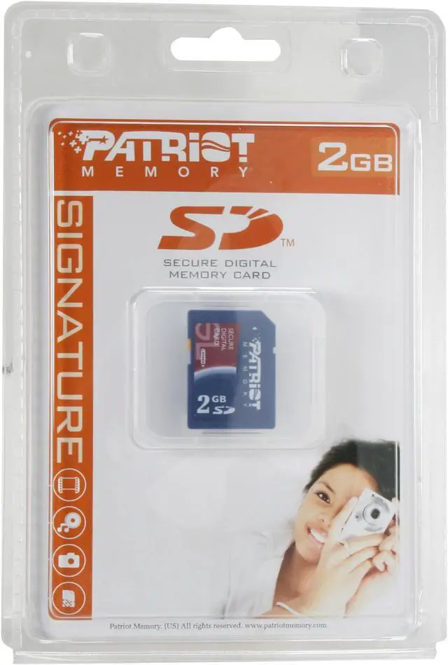 Alt view image 2 of 2 - Patriot Signature 2GB Secure Digital (SD) Flash Card Model PSF2G40SD