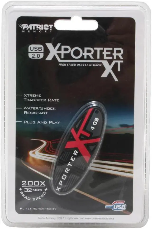 Alt view image 3 of 3 - Patriot Extreme Performance 4GB Flash Drive (USB2.0 Portable) PEF4G200USB